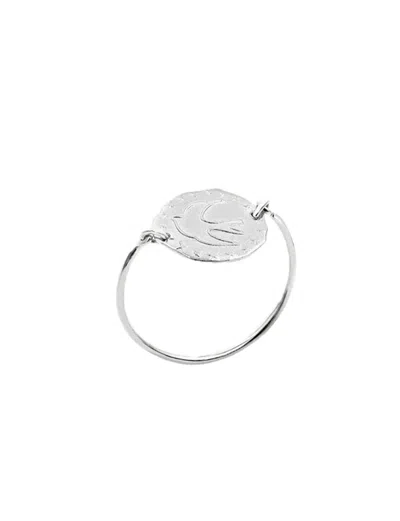 Ines De La Fressange Bague Lutèce Colombe Argent In Metallic