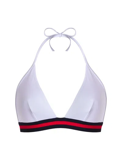 Ines De La Fressange Flèche, Haut De Maillot De Bain Femme Uni Blanc, Ines X Vilebrequin In White