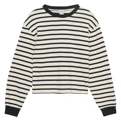 Ines De La Fressange Horizontal Stripe Long-sleeve T-shirt In Neutral