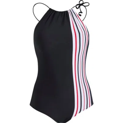 Ines De La Fressange Maillot Une Pièce Col Montant Modèle Lover, Ines X Vilebrequin In Black