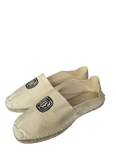 Ines De La Fressange Espadrilles Francine En Coton Écru In Neutral