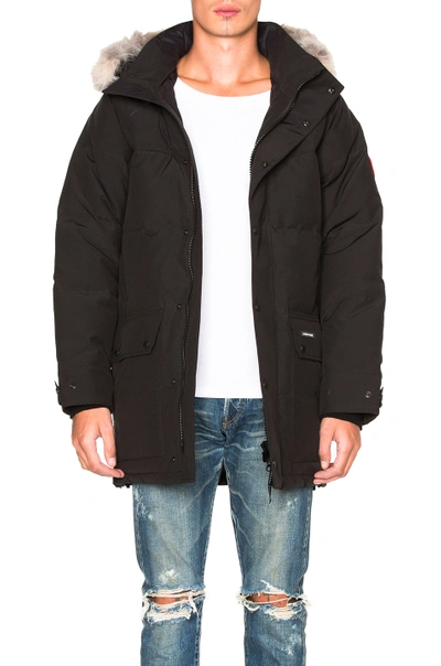 Shop Canada Goose Emory Parka With Coyote Fur In Black