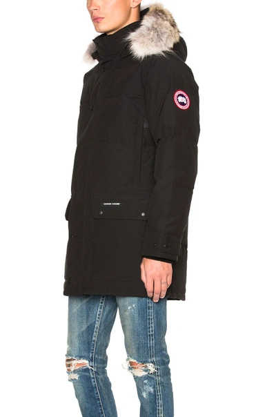 Shop Canada Goose Emory Parka With Coyote Fur In Black