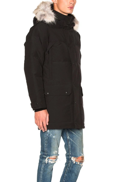 Shop Canada Goose Emory Parka With Coyote Fur In Black