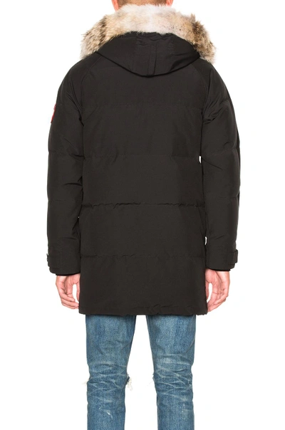 Shop Canada Goose Emory Parka With Coyote Fur In Black