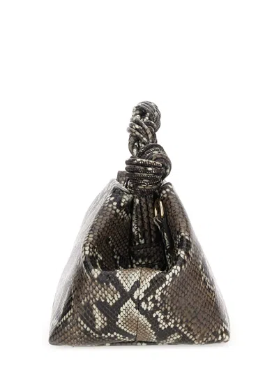 Ganni Bou Bag Small Woman Python Print In Multi