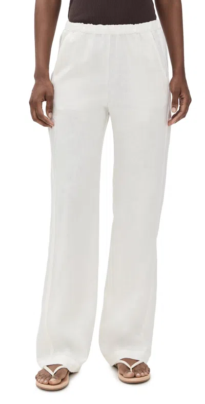 Enza Costa Linen Everywhere Pants Undyed In White