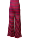SONIA RYKIEL striped flared trousers,DRYCLEANONLY