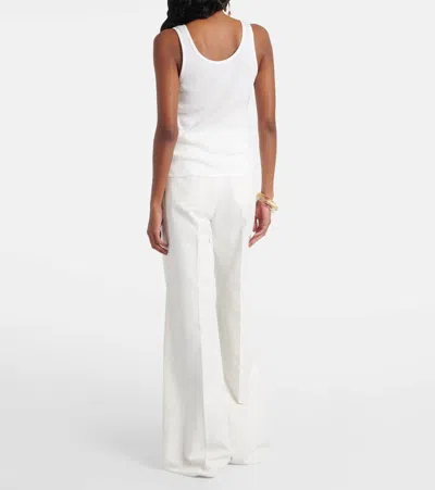 Chloé Tank Top In Cotton Jersey In White