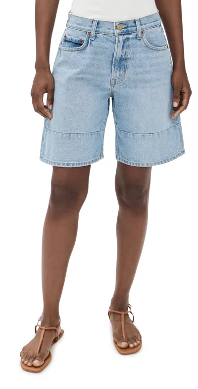 B Sides Marcel Culotte Shorts Jac Rinse In Blue
