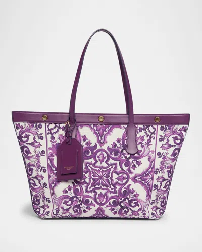 Dolce & Gabbana Shopping Canvas St+vit.all In Purple