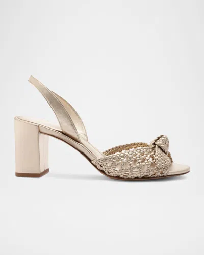 Alexandre Birman Easy Clarita Tresse Block Heel Slingback Sandal