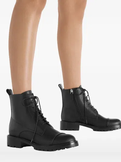 Malone Souliers Short Boots With Toe Cap And Thick Heel In Black