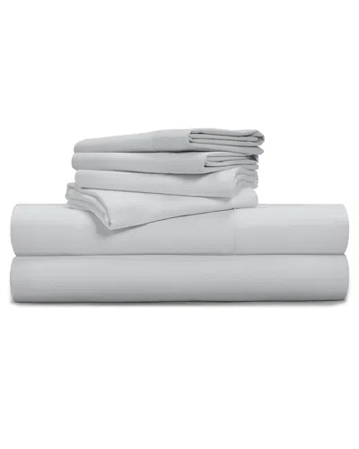 Pillow Guy Luxe Soft & Smooth 100% Tencel 6-piece In Gray