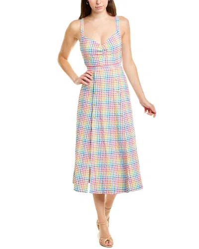 Saloni Anaya Midi Dress In Multi