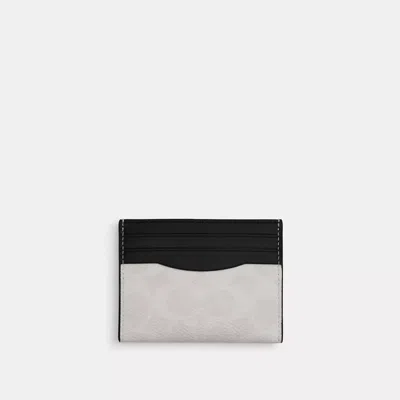 Coach Slim Id Card Case In Signature Canvas