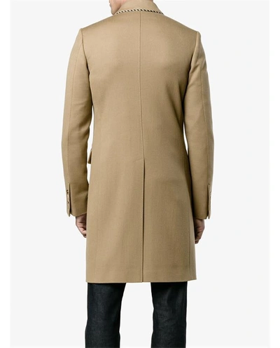 Shop Gucci Wool Blend Single Breasted Coat