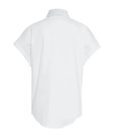Herno Button-down Short-sleeved Shirt In White