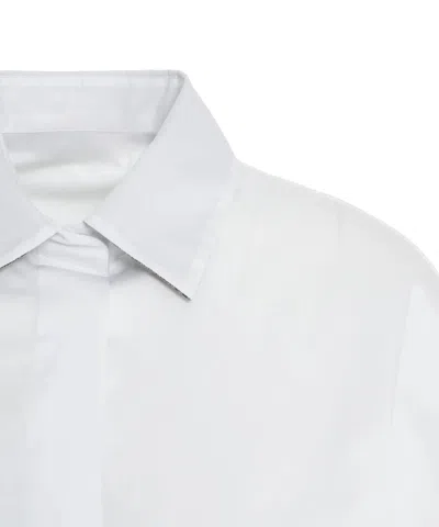 Herno Button-down Short-sleeved Shirt In White