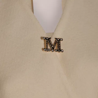 Max Mara White Serra Capes
