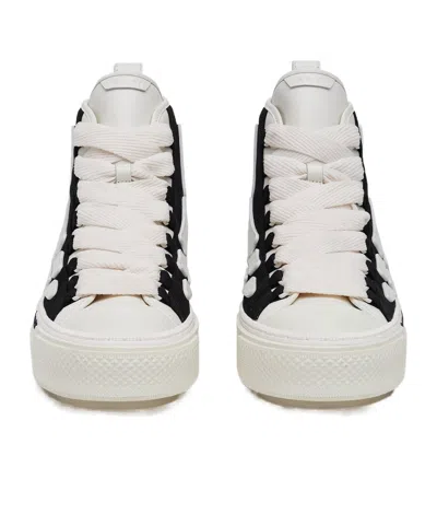 Amiri Premium Leather Sneakers With Pull-tab And Rubber Toe Cap In Black