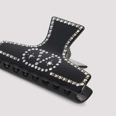 Valentino Garavani Hair Accessories Rhinestone Embellishments In Black