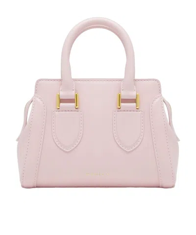 Alexander Mcqueen Mini Leather Birdee Cross-body Bag In Pink
