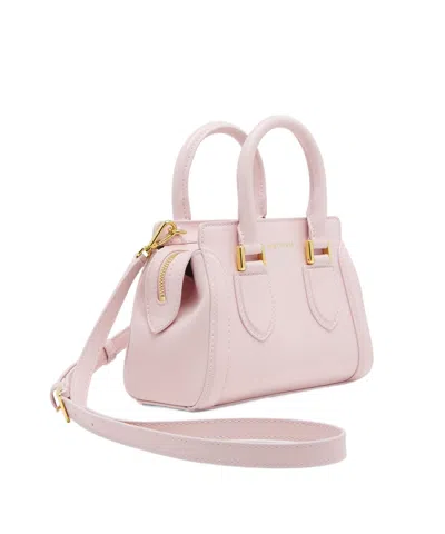 Alexander Mcqueen Mini Leather Birdee Cross-body Bag In Pink