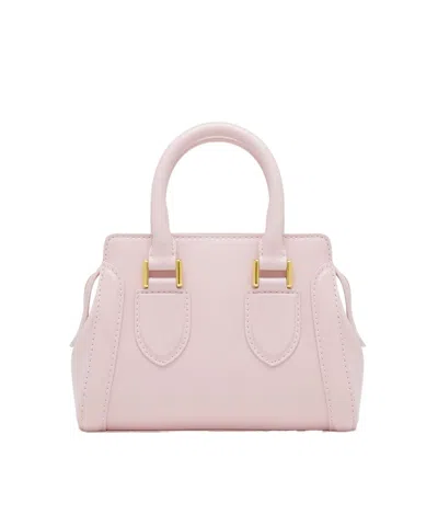 Alexander Mcqueen Mini Leather Birdee Cross-body Bag In Pink