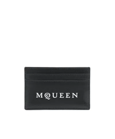 Alexander Mcqueen Leather Card Case With Multiple Compartments