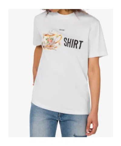 Moschino T-shirt With Print In White
