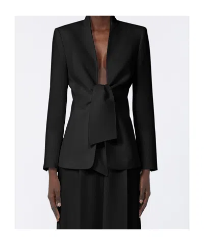 Max Mara "frond" Jacket In Black
