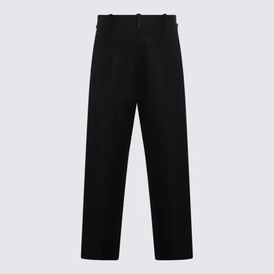 Brunello Cucinelli Straight Leg Trousers With Back Pockets And Belt Loops In Black