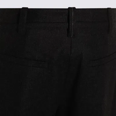Brunello Cucinelli Straight Leg Trousers With Back Pockets And Belt Loops In Black