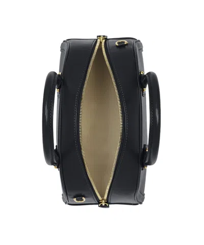 Alexander Mcqueen Mini Leather Birdee Boston Cross-body Bag In Black