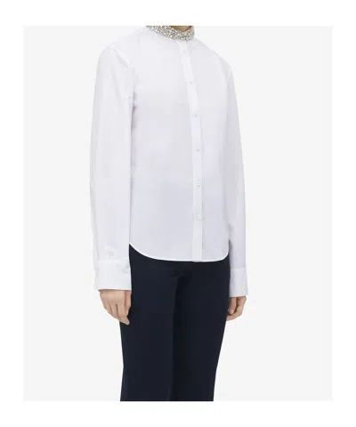 Alexander Mcqueen Shirt With Crystal-embellishment In White
