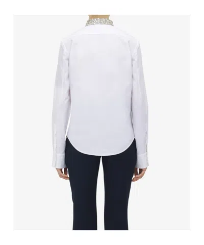 Alexander Mcqueen Shirt With Crystal-embellishment In White