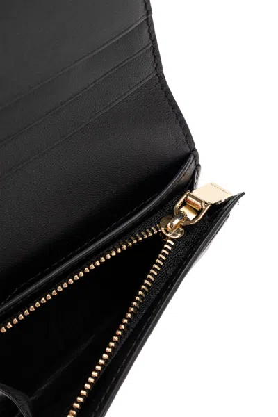 Alexander Mcqueen Logo Snap Button Cardholder Slots In Black