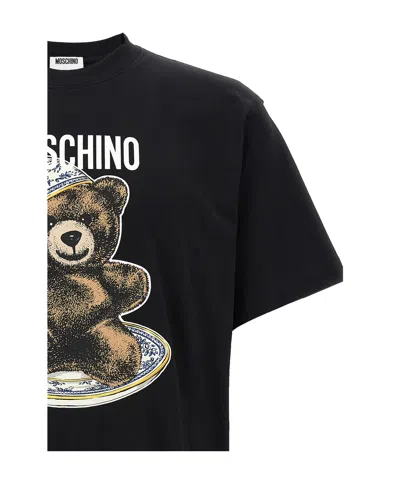 Moschino T-shirt With Print In Black