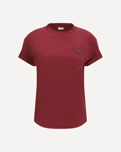 Brunello Cucinelli Cotton T-shirt Embellished Shiny Jewels