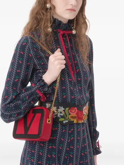 Valentino Garavani Superstar Chain Belt Bag In Red