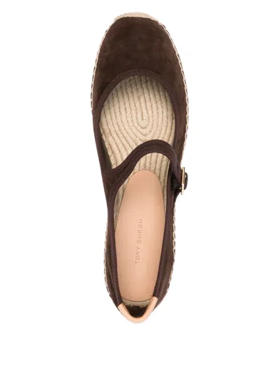 Tory Burch Mary Jane Espadrilles In Brown