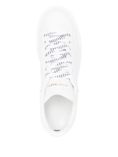 Alexander Mcqueen Women Leather Upper And Rubber Sole Sneaker In White