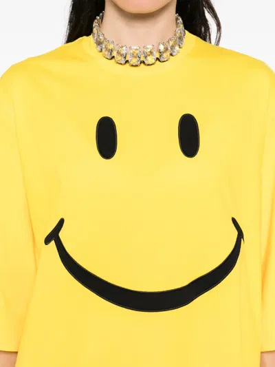 Moschino Yellow T-shirt With Smile In Yellow