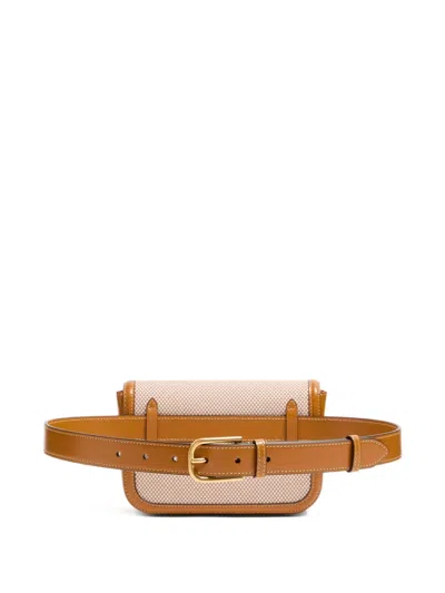 Valentino Garavani 9to5 Canvas Waist Bag In Nude