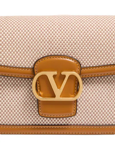 Valentino Garavani 9to5 Canvas Waist Bag In Nude