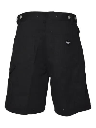 Carhartt Wip Black Cotton Single Knee Short