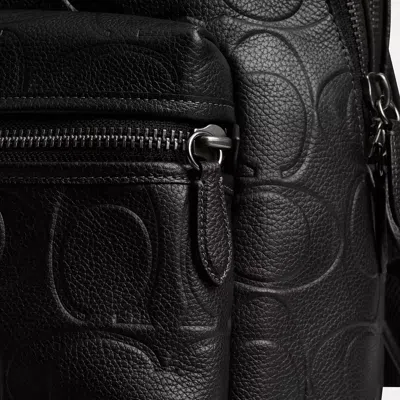 Coach Charter Backpack In Maxi Signature Leather