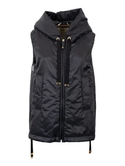 Max Mara The Cube Greengo Padded Vest In Black