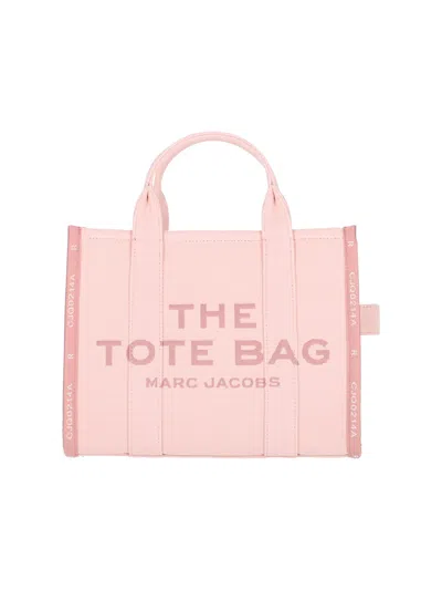 Marc Jacobs The Jacquard Medium Rose Tote Bag In Pink